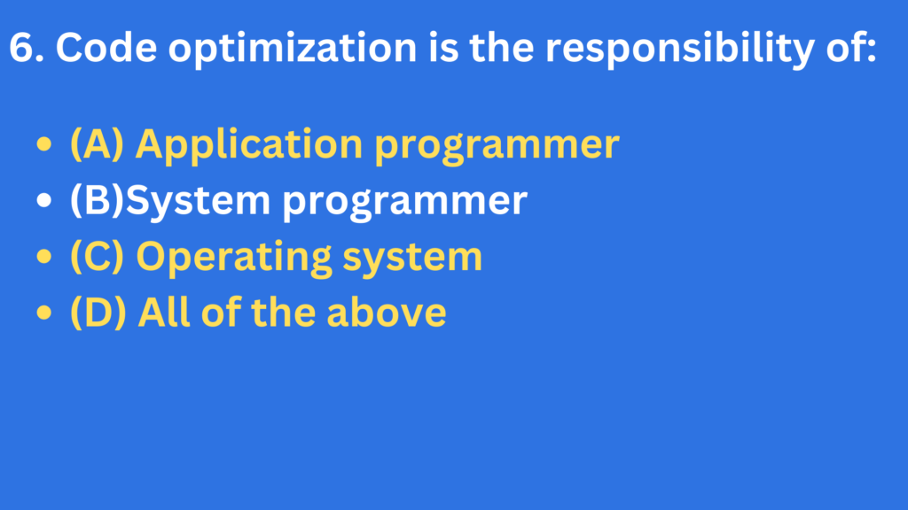 System programmer