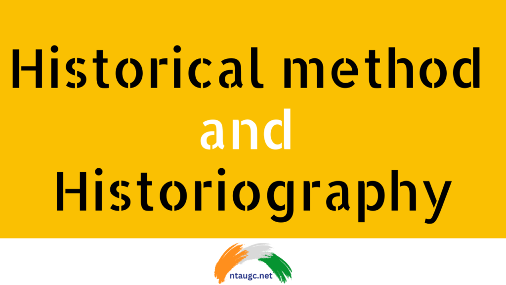 historical method and historiography