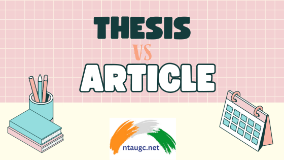 Thesis and an Article